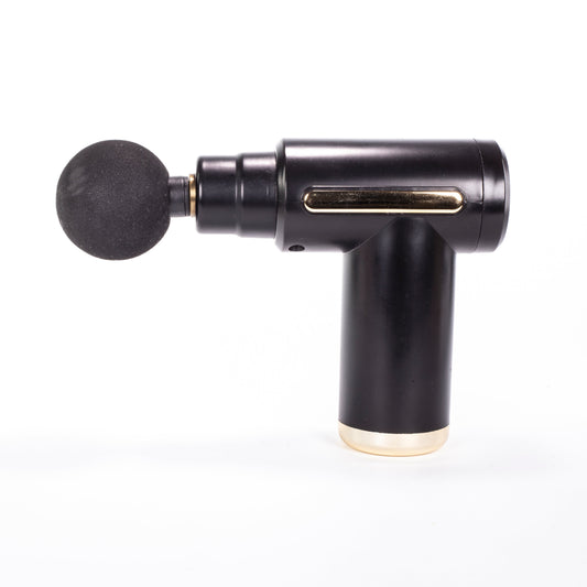 Mini pistola de massagem profunda com 4 cabeças de massagem