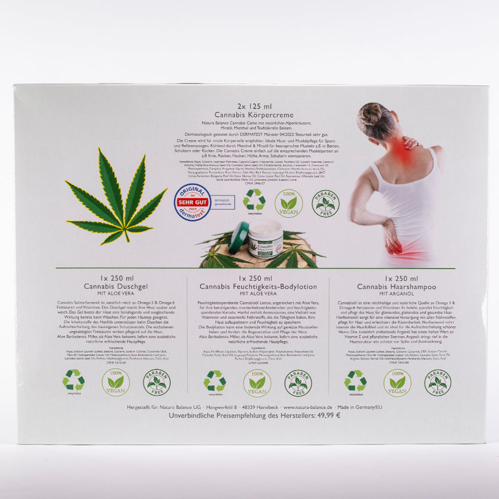 Conjunto de cosméticos Natura Balance Cannabis – 5 peças