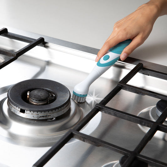 Escova de limpeza elétrica Scrub Buddi XS com 4 cabeças substituíveis