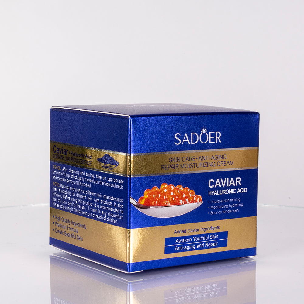 SADOER: creme facial antienvelhecimento e regenerador com caviar e ácido hialurónico 3 