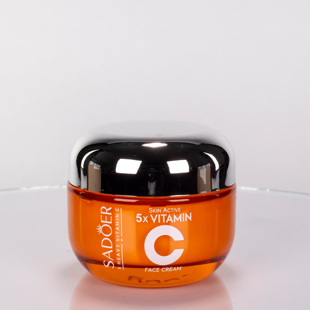 Conjunto de oferta SADOER com 5 produtos para o cuidado facial noturno e hidratante com vitamina C – 6 peças 4 