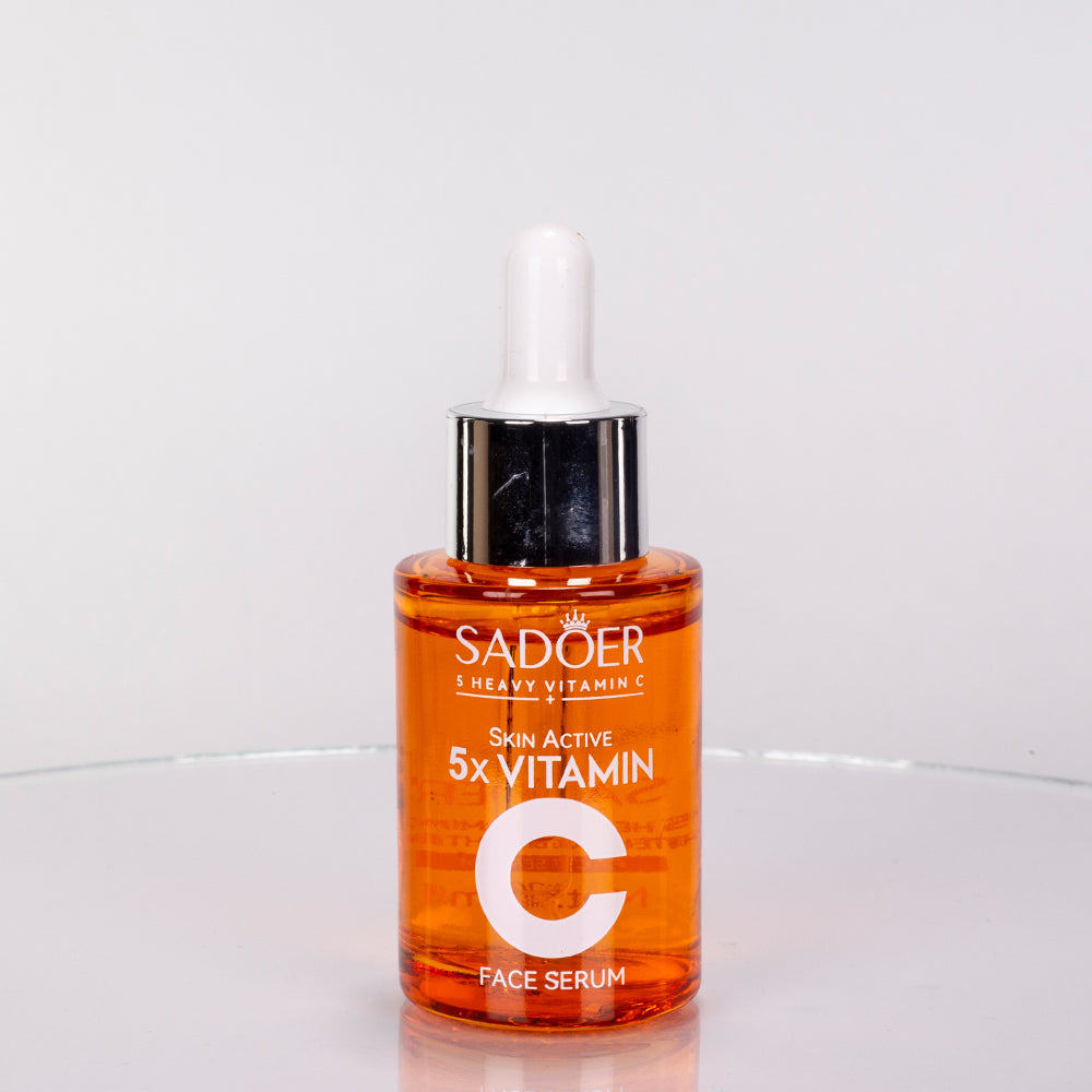 Conjunto de oferta SADOER com 5 produtos para o cuidado facial noturno e hidratante com vitamina C – 6 peças 5 