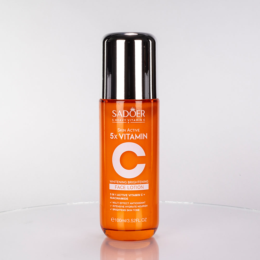 Conjunto de oferta SADOER com 5 produtos para o cuidado facial noturno e hidratante com vitamina C – 6 peças 7 
