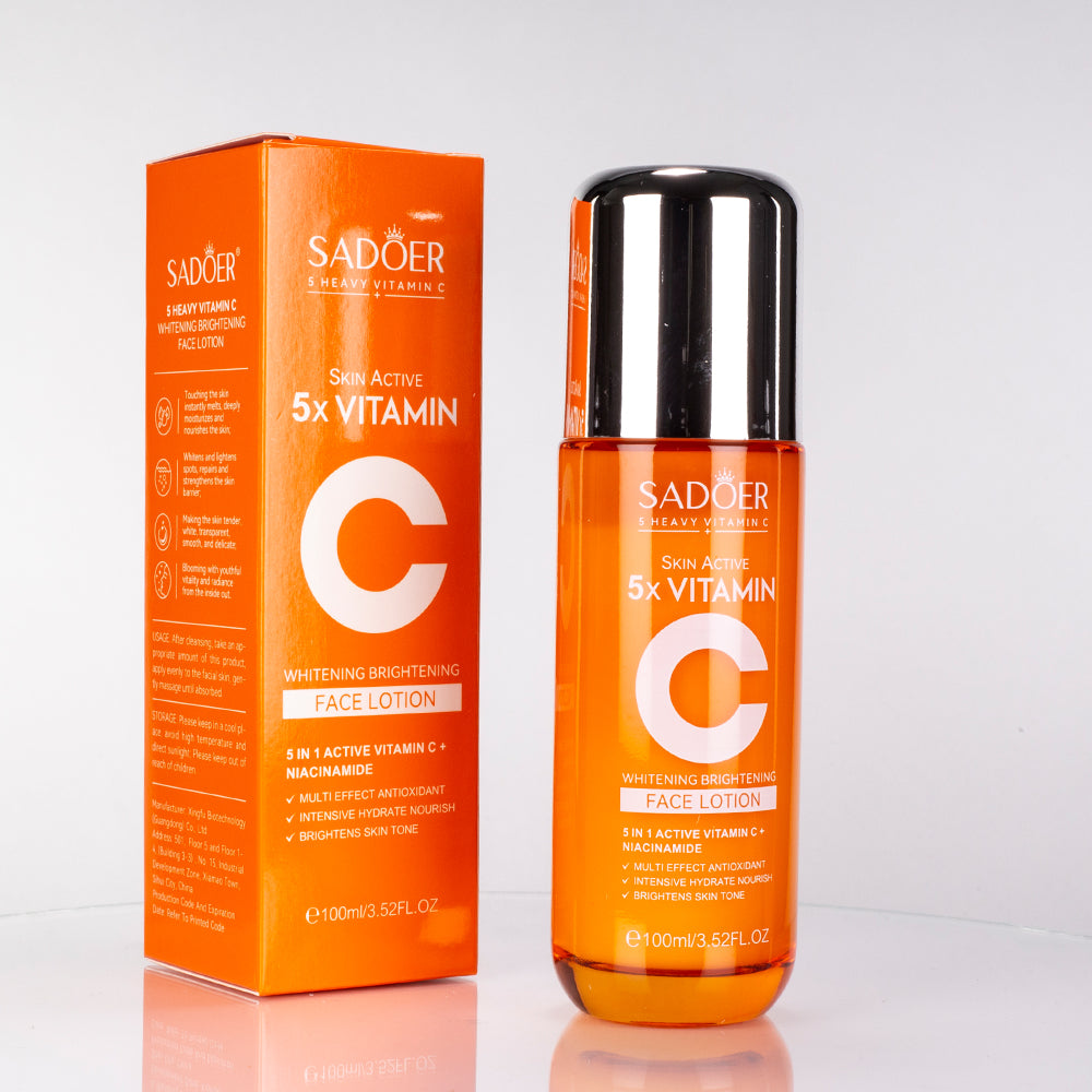 SADOER: 5 tipos de leite facial reafirmante e hidratante enriquecido com vitamina C