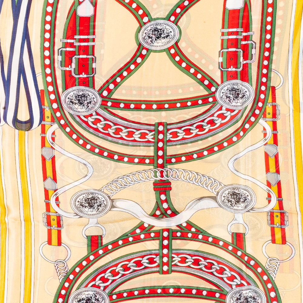 Lenço Corrente de Luxo, 85 x 180 cm, creme, 100% Seda Vegana 3 