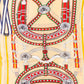 Lenço Corrente de Luxo, 85 x 180 cm, creme, 100% Seda Vegana