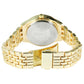Relógio de senhora dourado Excellanc com bracelete de metal, fecho de báscula e cristais