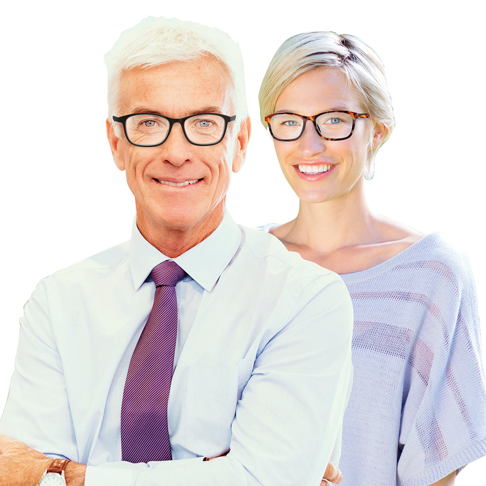 Óculos de leitura Vizmaxx Autofocus 2 em 1 com gama de dioptrias flexível, pretos 6 