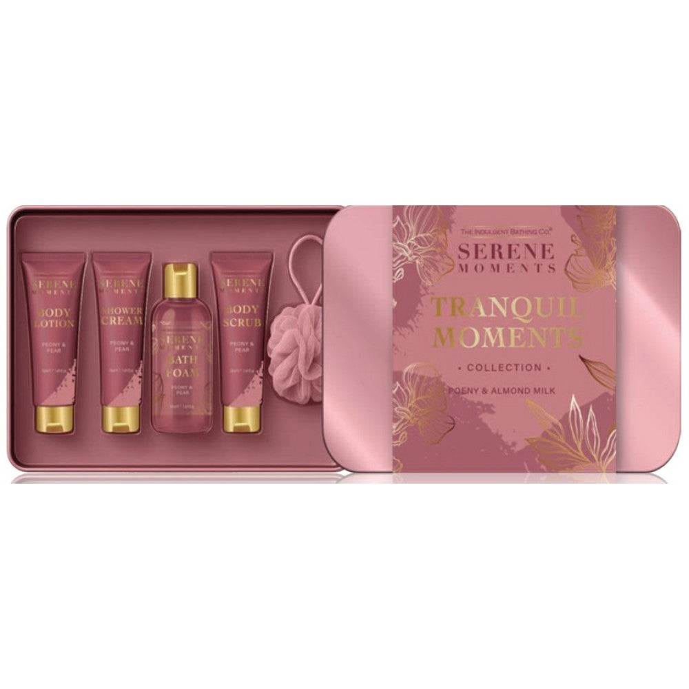 Serene Moments Tranquil Moments – Conjunto de presente de luxo para banho e corpo com aroma a Peónia e Pêra 1 