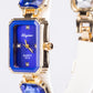 Relógio de Liga de Ouro com Cristal Emporia® Azul