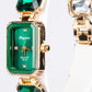Relógio de Liga de Ouro com Cristal Emporia® Verde