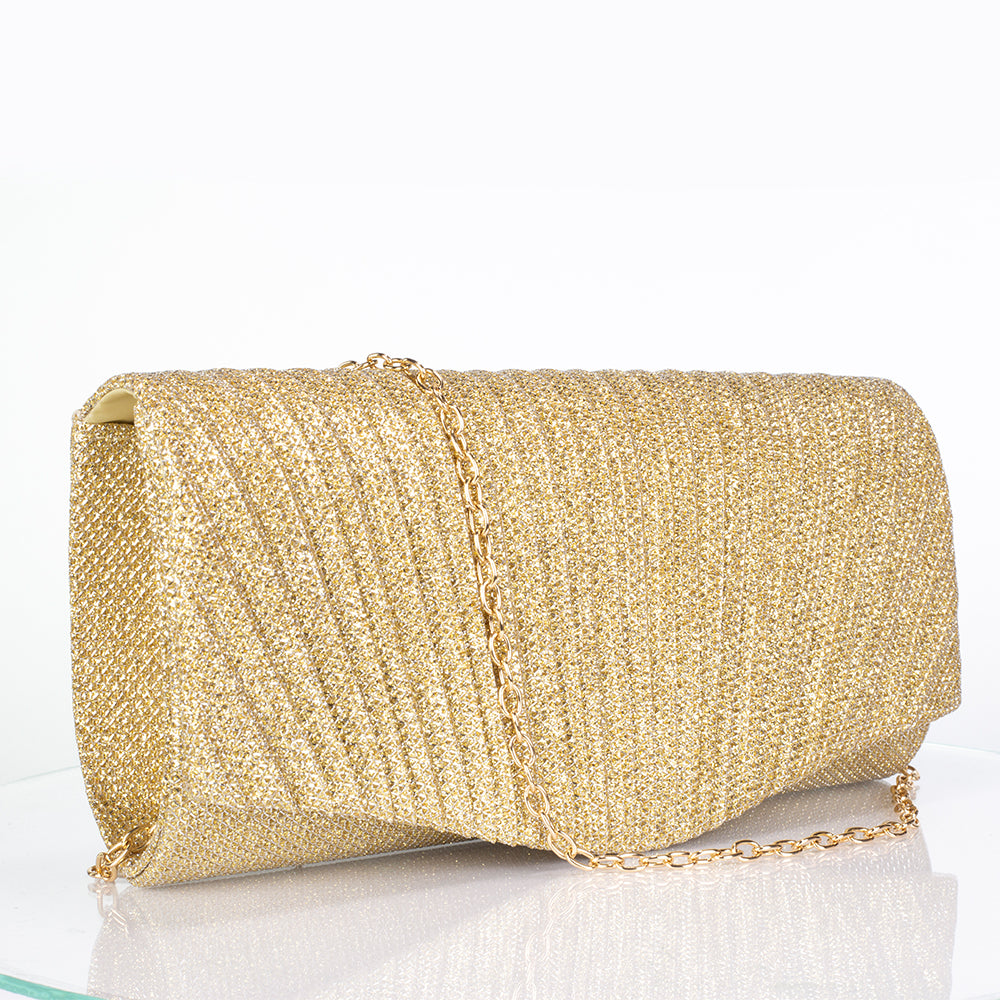 Mala de Liga de Ouro com Cristal Emporia® Branco ( Colar+Brincos+Pulseira+Anel ) 8 