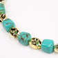Conjunto Conta com Cristal Emporia® Verde ( Colar+Pulseira )