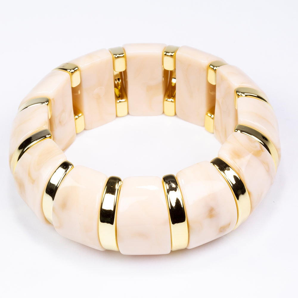 Pulseira Conta com Cristal Emporia® Rosa 2 