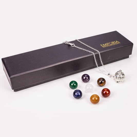 Colar de Liga de Ouro com Ametista e Quartzo Claro