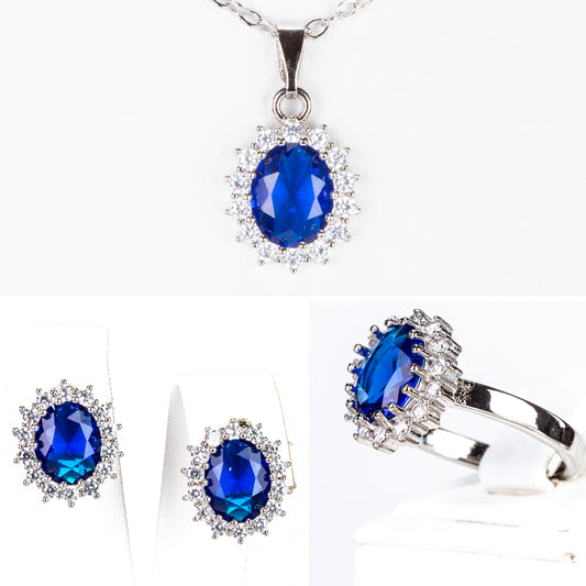 Conjunto de Liga de Ouro ( Colar+Brincos+Anel+Pendente )