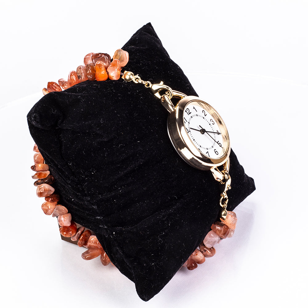 Relógio de Liga de Ouro com Turquesa e Ametista ( Pulseira ) 4 