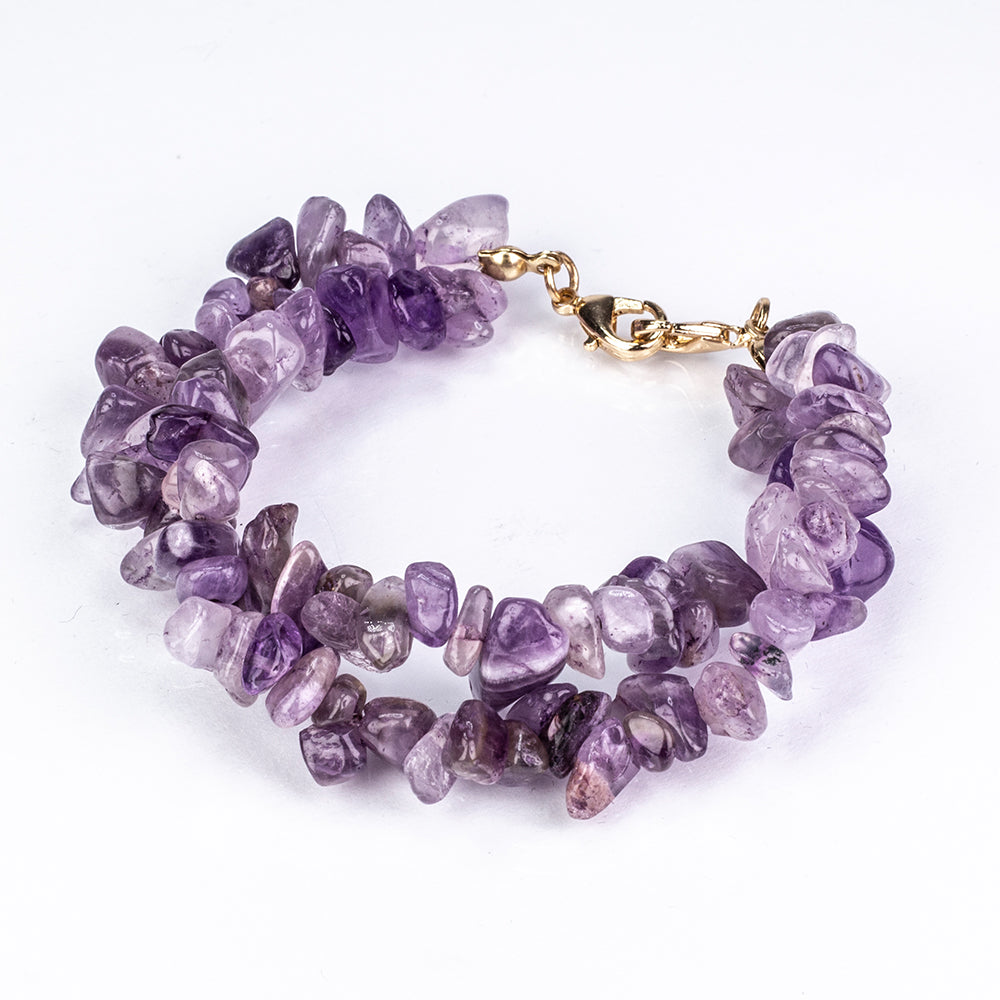 Relógio de Liga de Ouro com Turquesa e Ametista ( Pulseira ) 10 