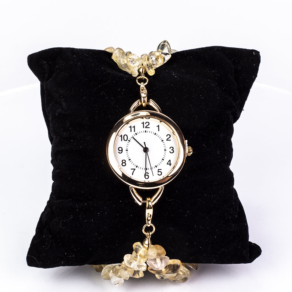 Relógio de Liga de Ouro com Turquesa e Ametista ( Pulseira ) 19 