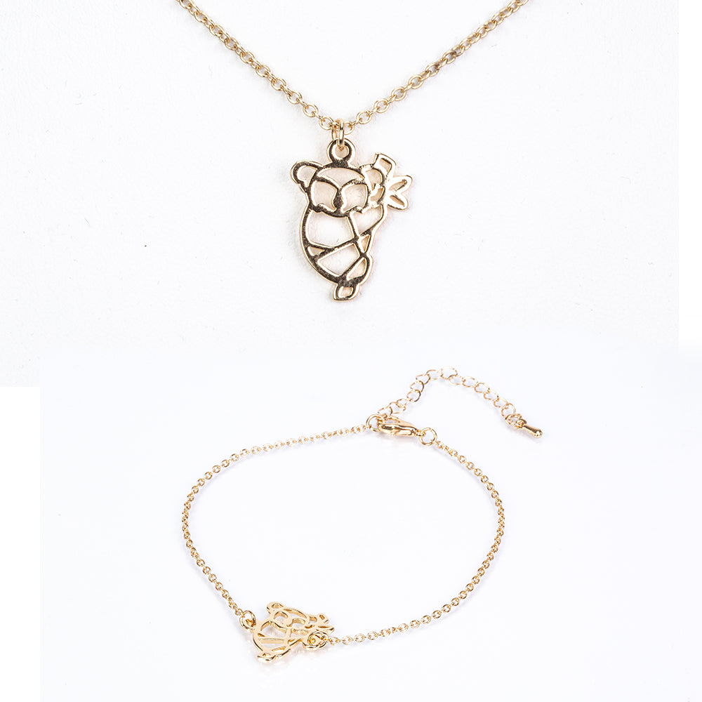 Conjunto de Liga de Ouro ( Colar+Pulseira ) 1 