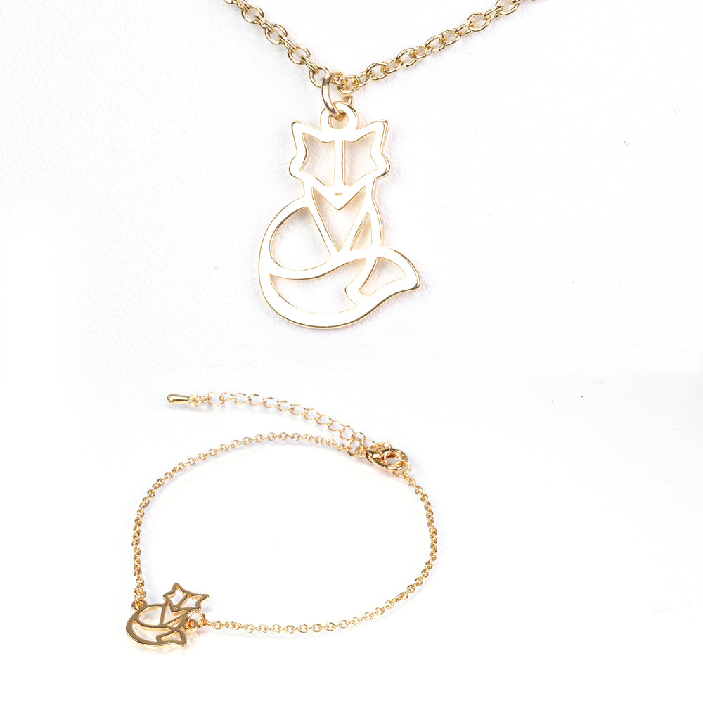 Conjunto de Liga de Ouro ( Colar+Pulseira )