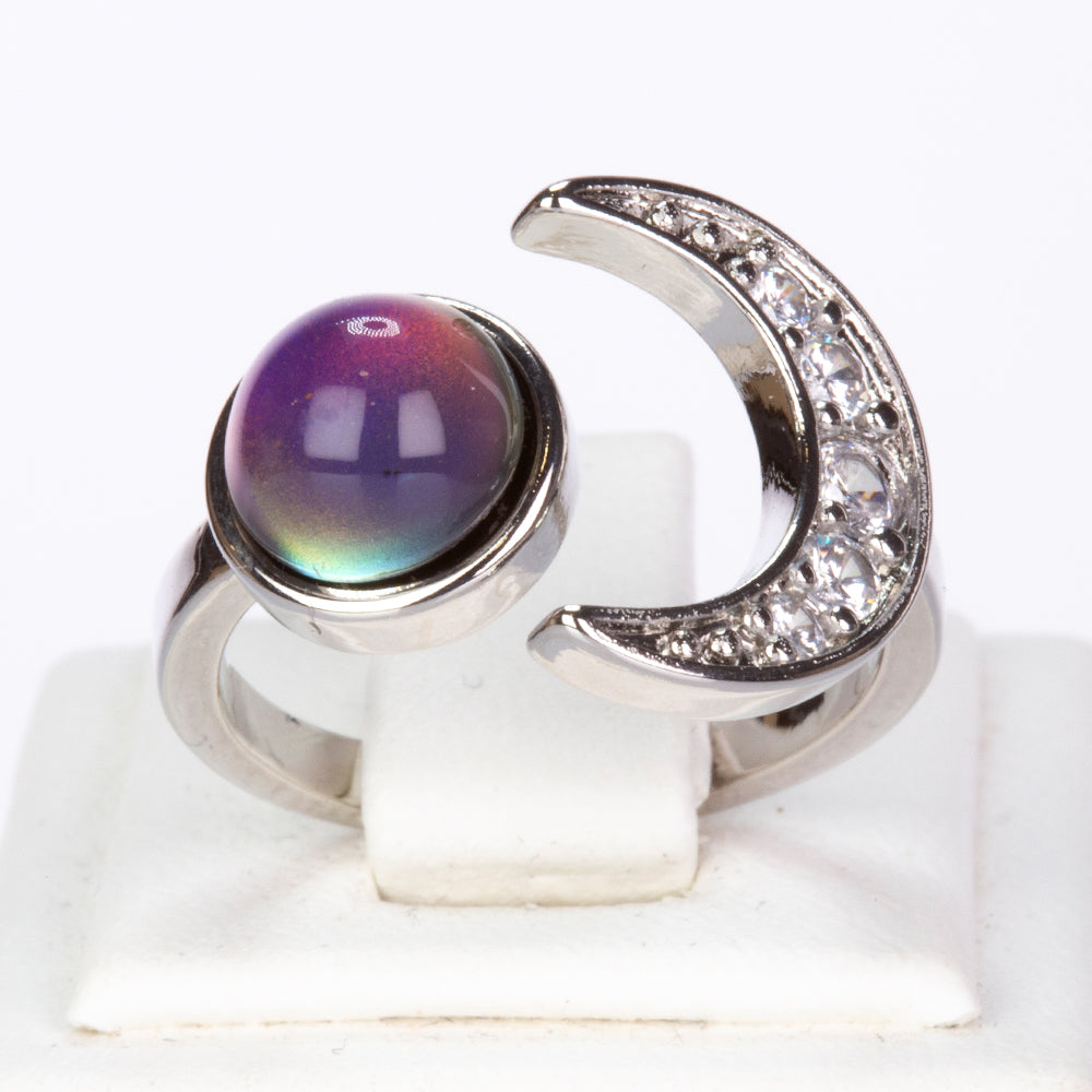 Anel de Liga de Ouro com Cristal Emporia® Branco 1 