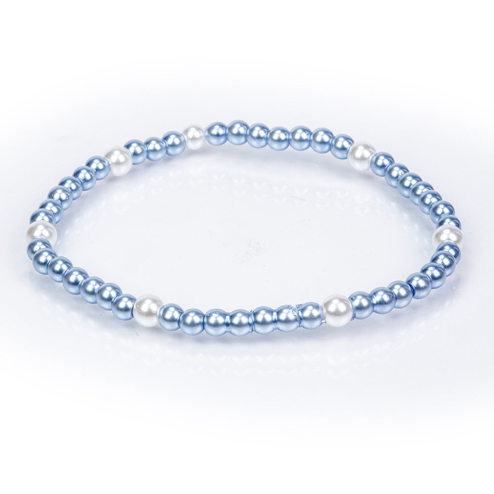 Conjunto Conta com Pérola de Vidro ( Pulseira ) 4 