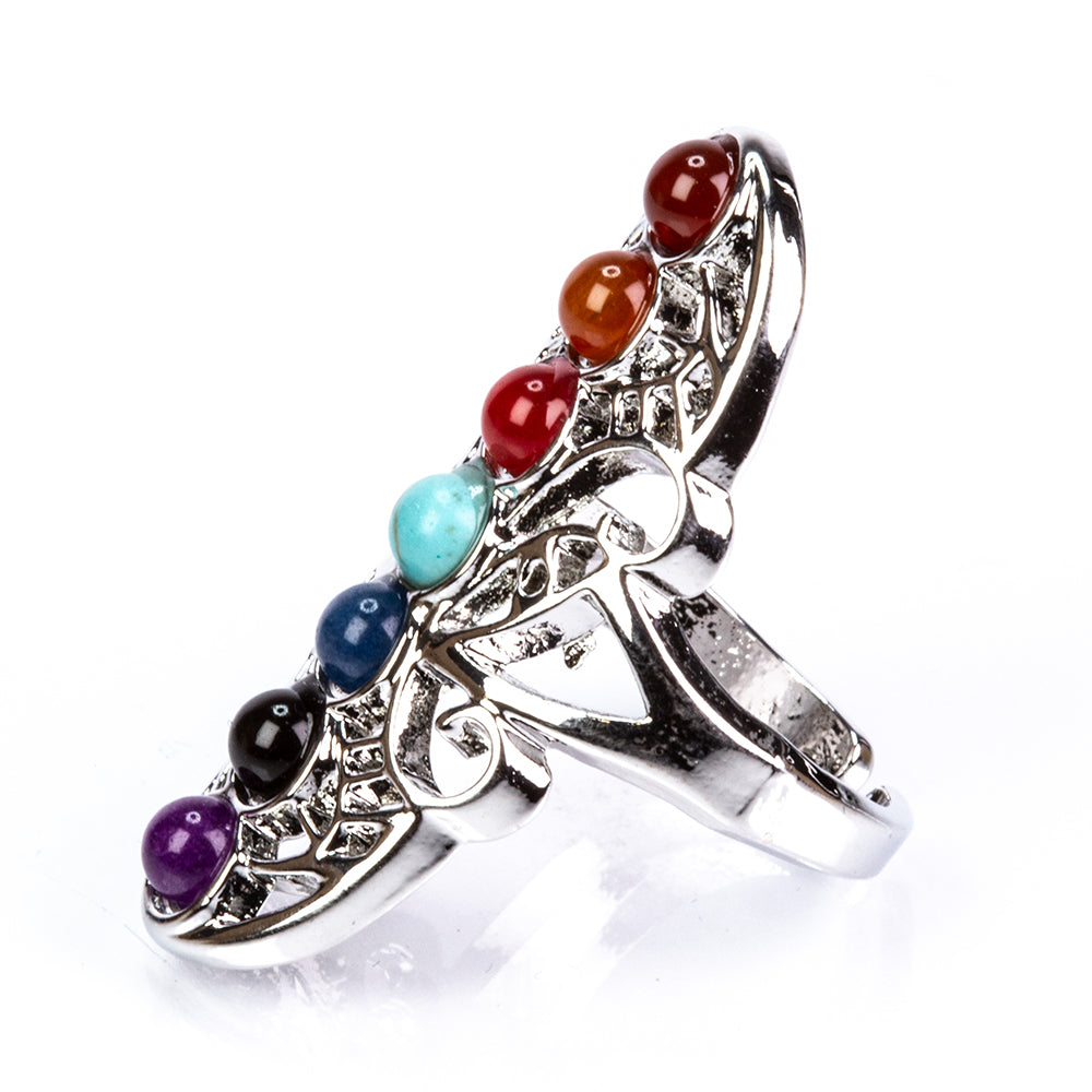 Conjunto de Liga de Ouro com Ágata Vermelha e Ametista ( Colar+Anel+Pendente ) 2 