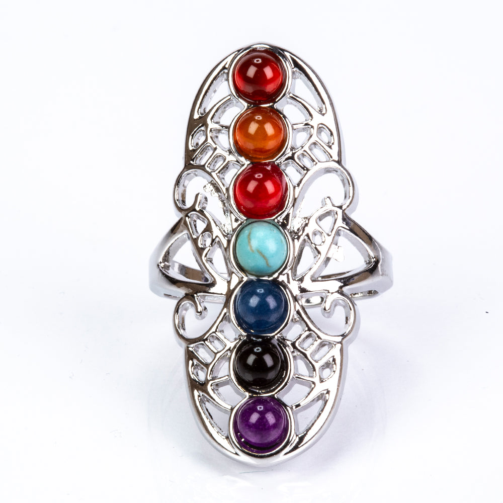 Conjunto de Liga de Ouro com Ágata Vermelha e Ametista ( Colar+Anel+Pendente )