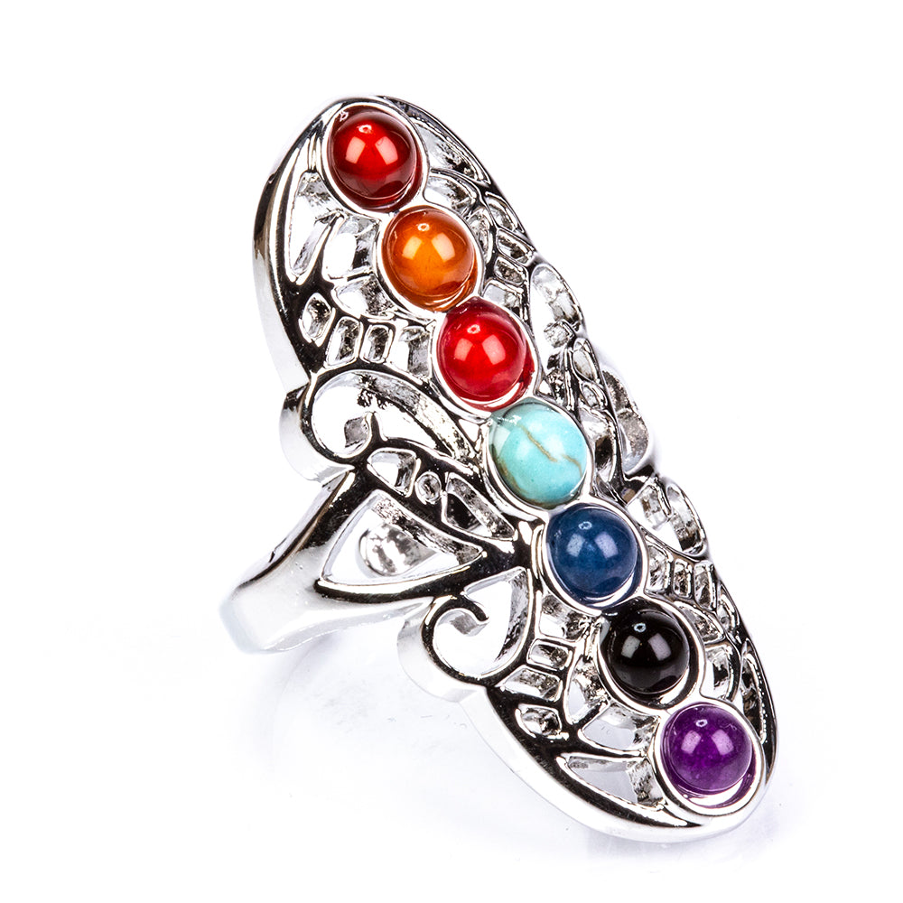 Conjunto de Liga de Ouro com Ágata Vermelha e Ametista ( Colar+Anel+Pendente )