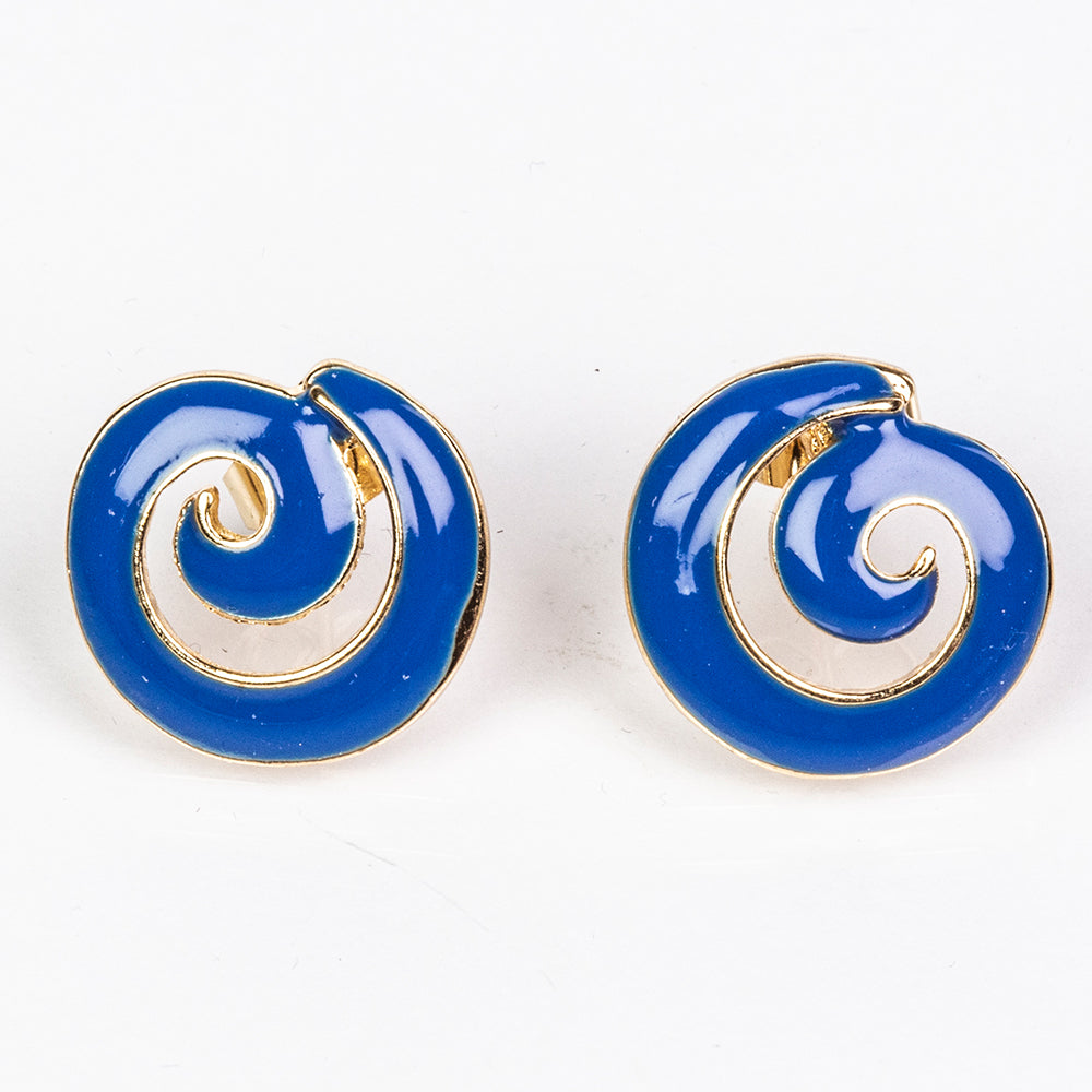 Conjunto de Liga de Ouro com Esmalte ( Colar+Brincos ) 4 