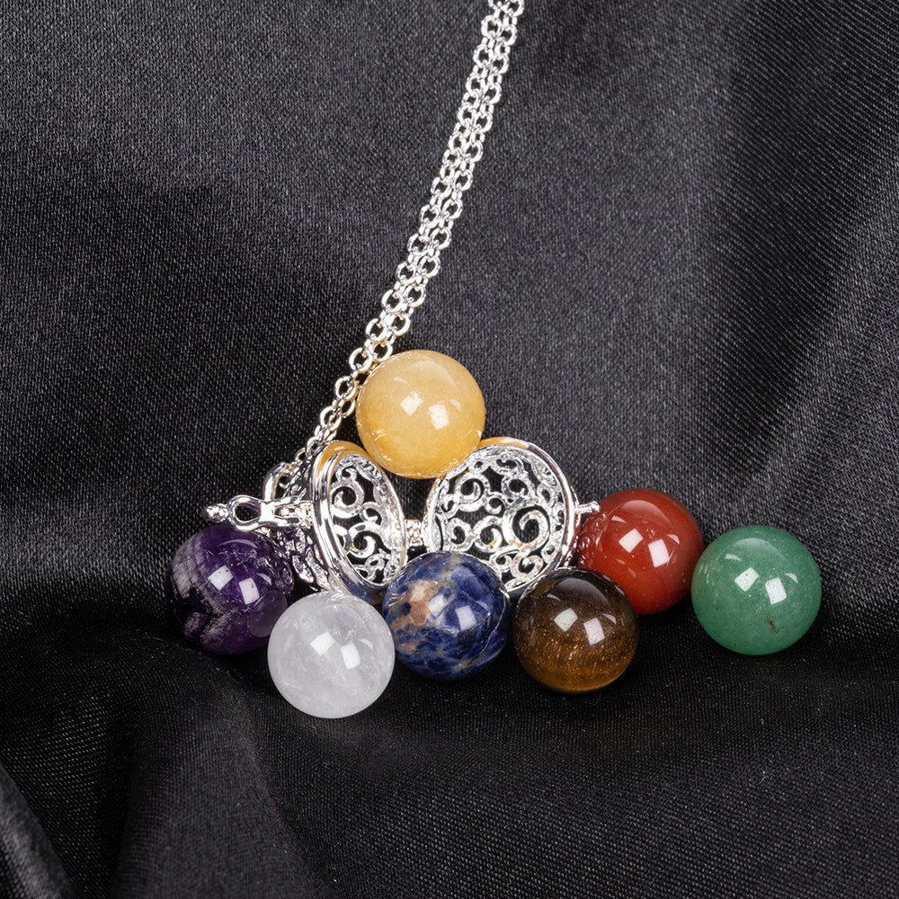 Colar de Liga de Ouro com Ametista e Lápis-lazúli ( Colar+Pendente ) 5 