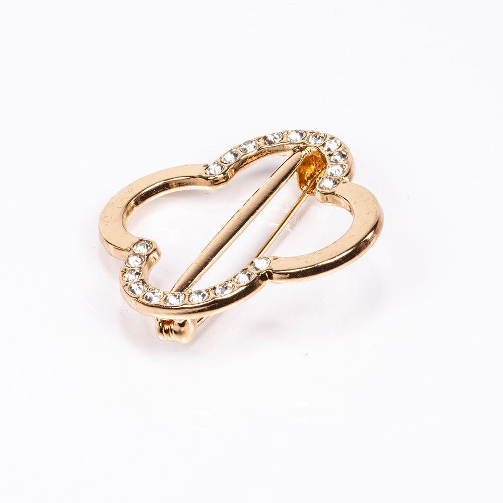 Conjunto de Liga de Ouro com Cristal Emporia® Branco ( Colar+Brincos+Pulseira )