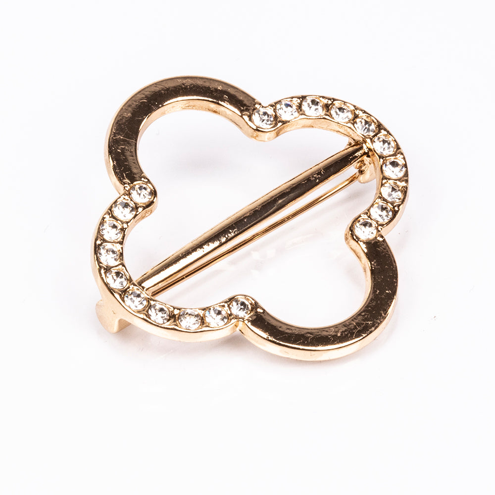 Conjunto de Liga de Ouro com Cristal Emporia® Branco ( Colar+Brincos+Pulseira ) 5 