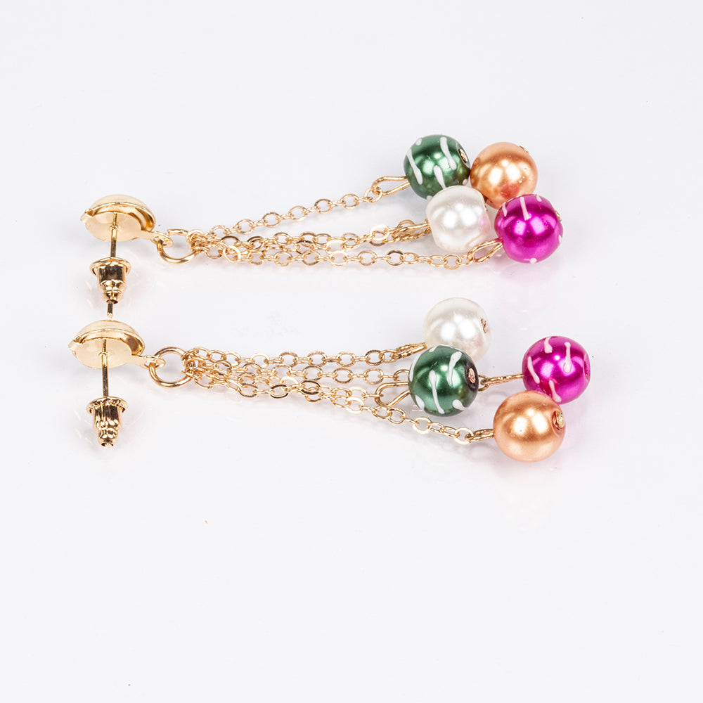 Conjunto de Liga de Ouro ( Colar+Brincos+Pulseira ) 3 