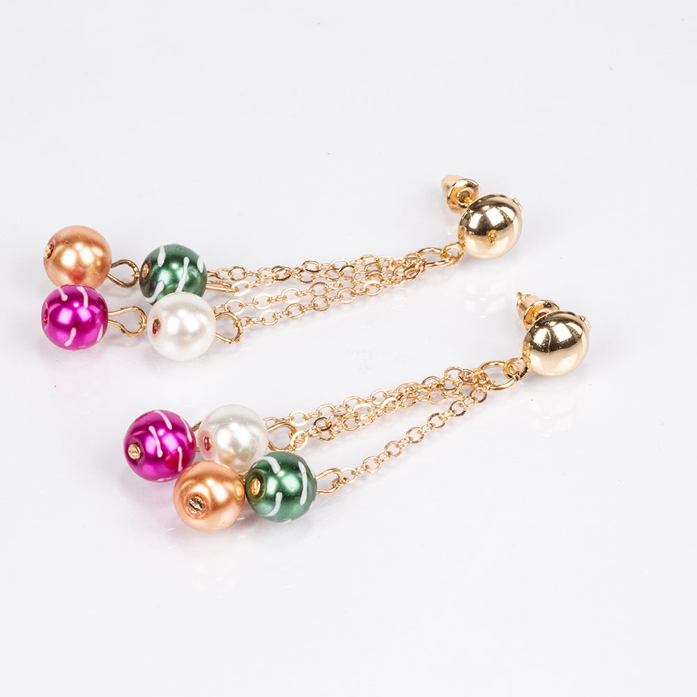 Conjunto de Liga de Ouro ( Colar+Brincos+Pulseira )