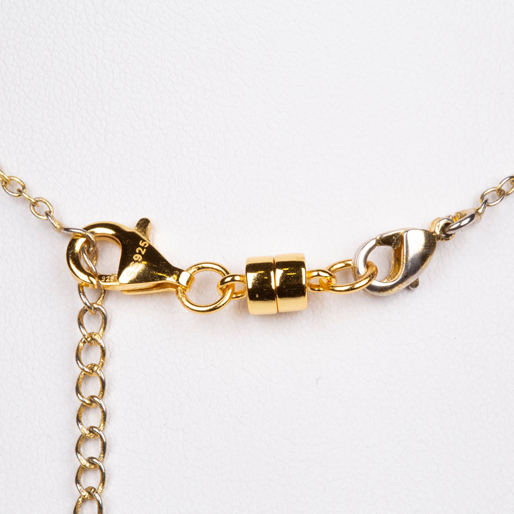 Fechadura magnética de prata banhado a ouro amarelo 2 