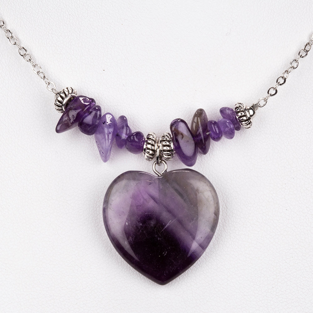 Conjunto de Liga de Ouro com Ametista ( Colar+Pulseira ) 2 