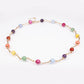 Conjunto de Liga de Ouro com Ametista e Jade ( Colar+Brincos+Pulseira )