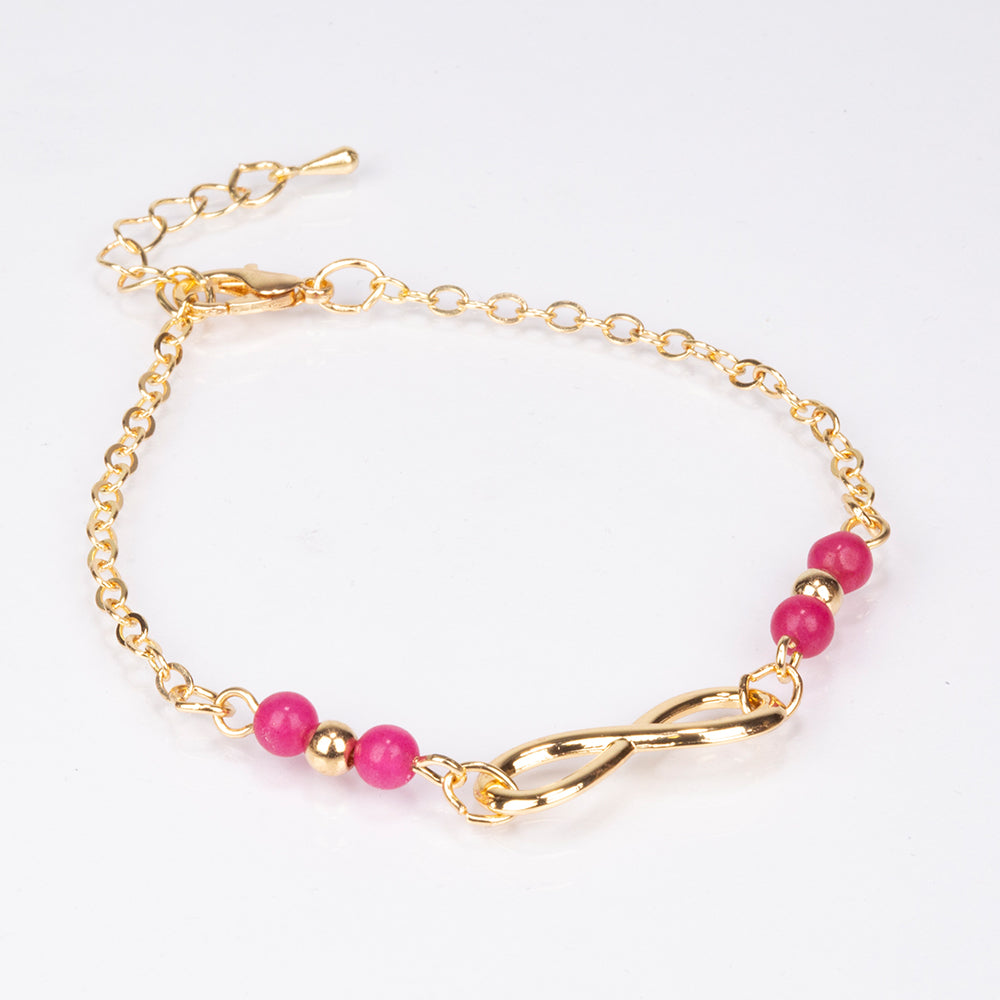 Pulseira de Liga de Ouro com Rubi 1 