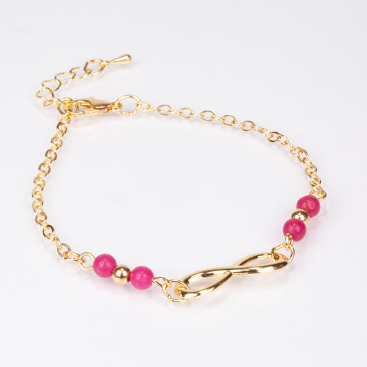 Pulseira de Liga de Ouro com Rubi