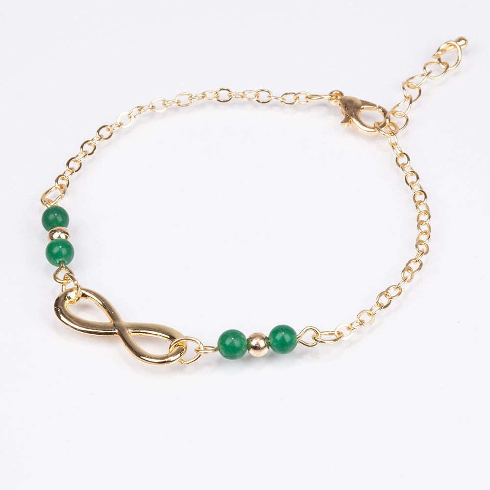 Pulseira de Liga de Ouro com Esmeralda
