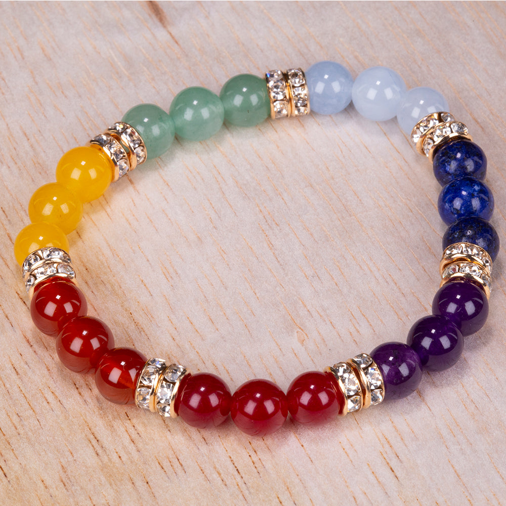 Pulseira com Ágata Vermelha e Cornalina