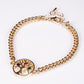 Pulseira de Liga de Ouro com Rubi e Safira