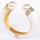 Pulseira de Liga de Ouro com Cristal Emporia® Branco