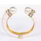 Pulseira de Liga de Ouro com Cristal Emporia® Branco