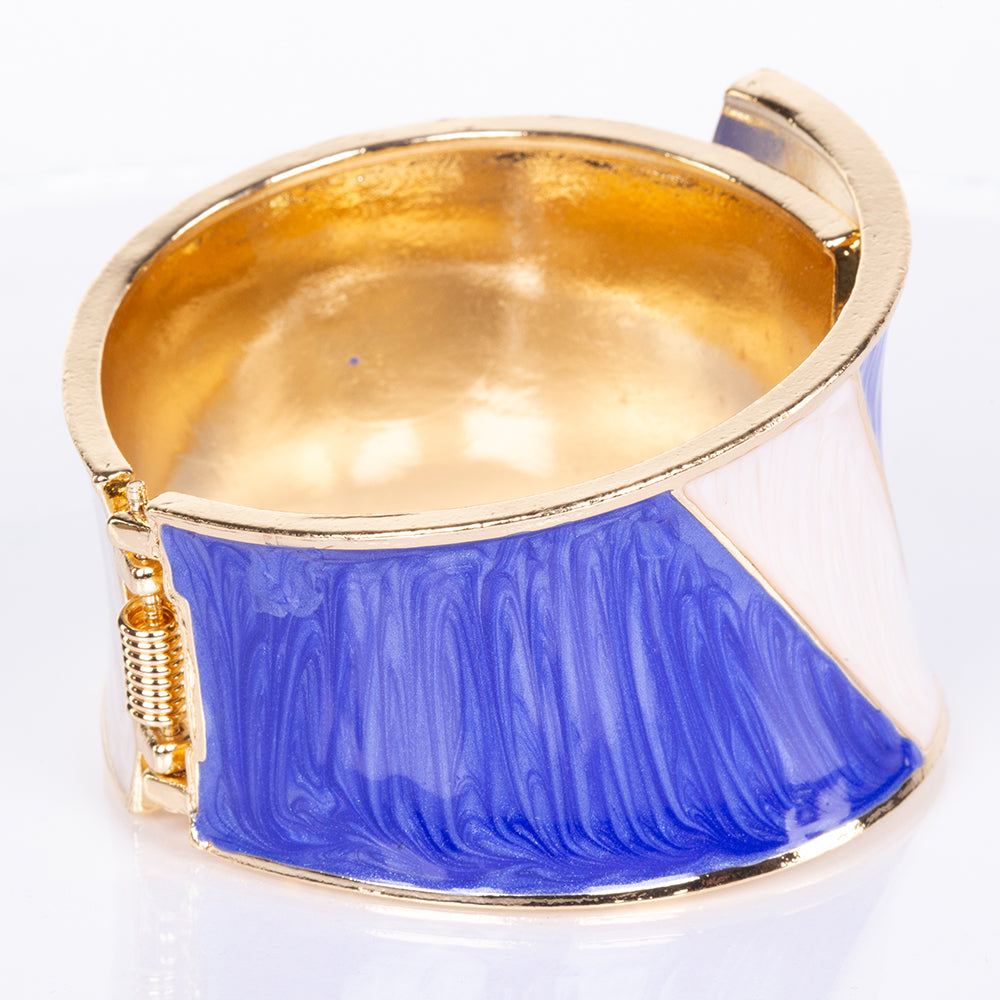 Pulseira de Liga de Ouro com Esmalte