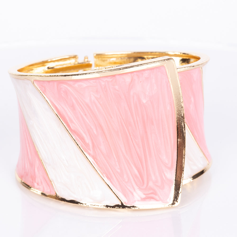 Pulseira de Liga de Ouro com Esmalte