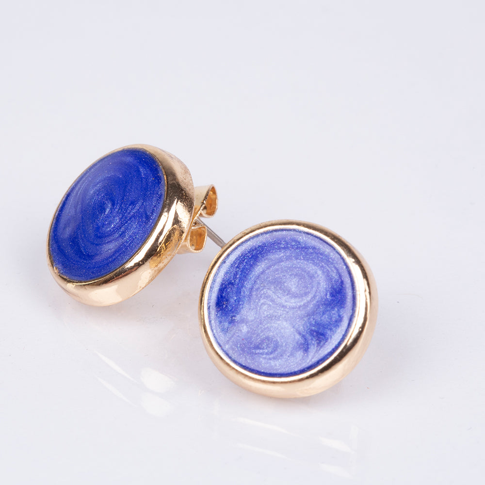 Brincos de Liga de Ouro com Esmalte 2 