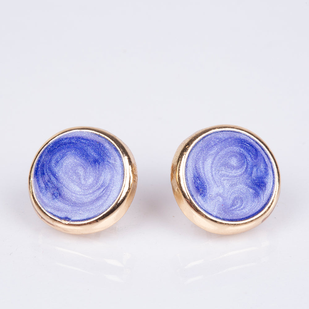 Brincos de Liga de Ouro com Esmalte